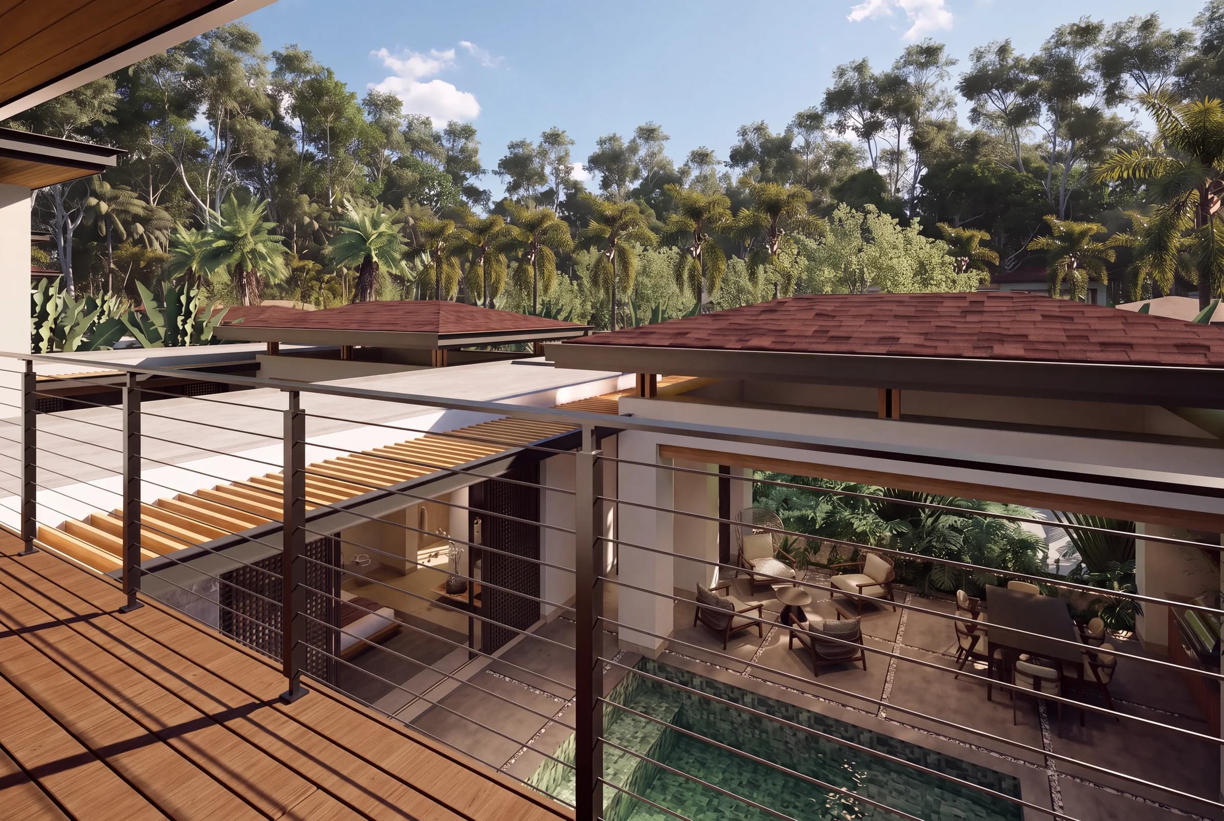 Model A balcony and tropical outlook